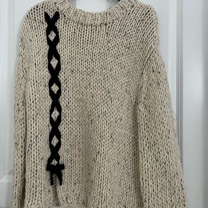 13/14 zara kids sweater with stitching